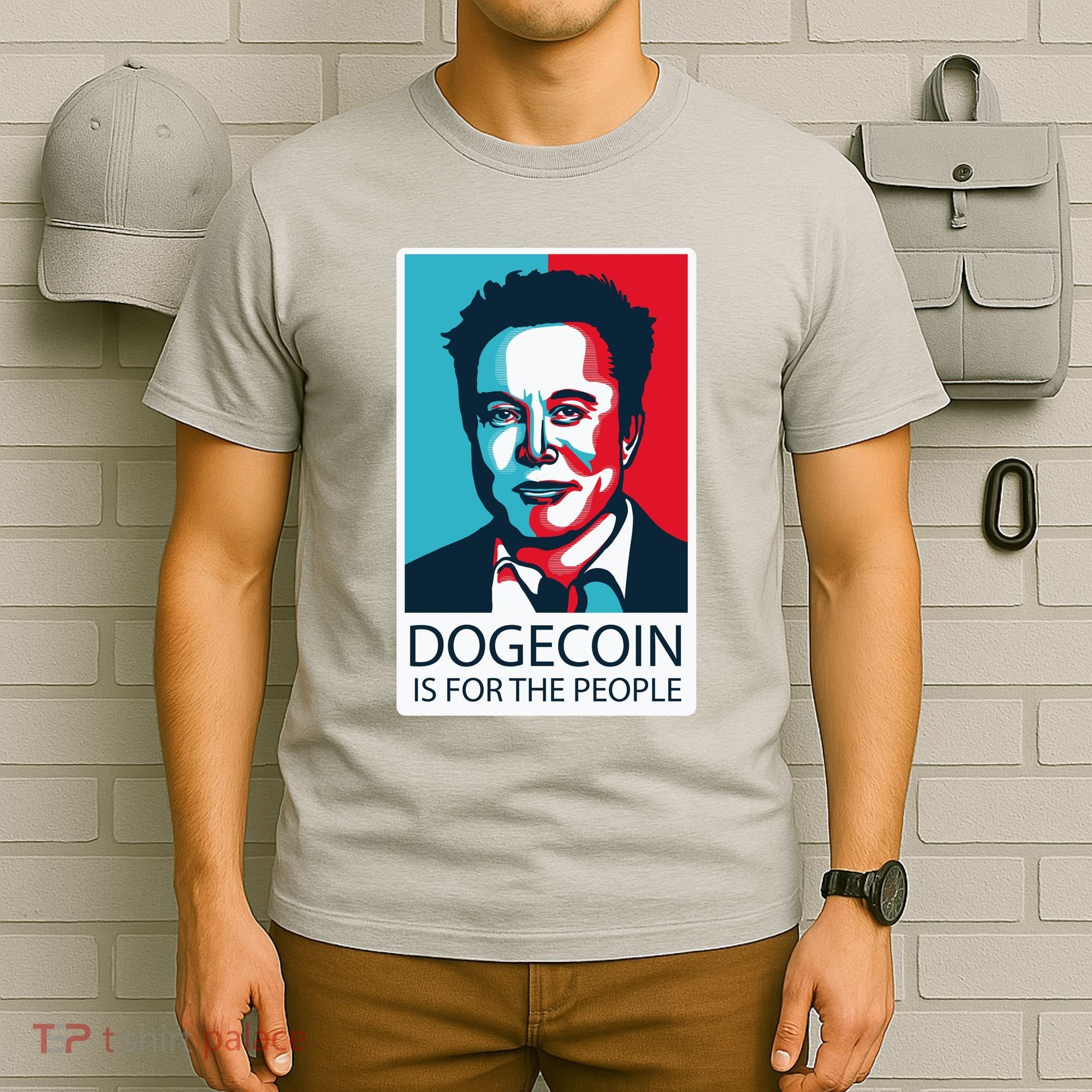 Dogecoin Is For The People Elon Musk T-Shirt