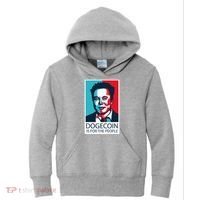 Dogecoin Is For The People Elon Musk Kids Hoodie thumb 0
