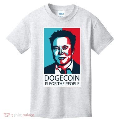 Dogecoin Is For The People Elon Musk Kids T-Shirt