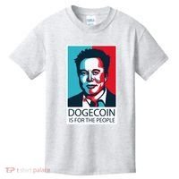 Dogecoin Is For The People Elon Musk Kids T-Shirt thumb 0