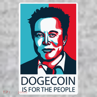 Dogecoin Is For The People Elon Musk Kids T-Shirt thumb 2