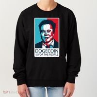 Dogecoin Is For The People Elon Musk Women's Sweatshirt thumb 0