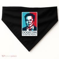 Dogecoin Is For The People Elon Musk USA-Made Doggie Bandana thumb 0