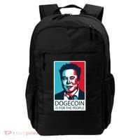 Dogecoin Is For The People Elon Musk Backpack thumb 0