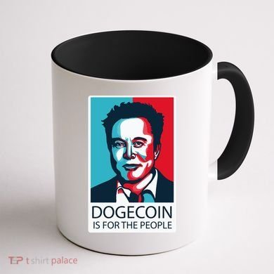 Dogecoin Is For The People Elon Musk Coffee Mug back