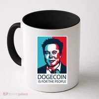 Dogecoin Is For The People Elon Musk Coffee Mug thumb 0