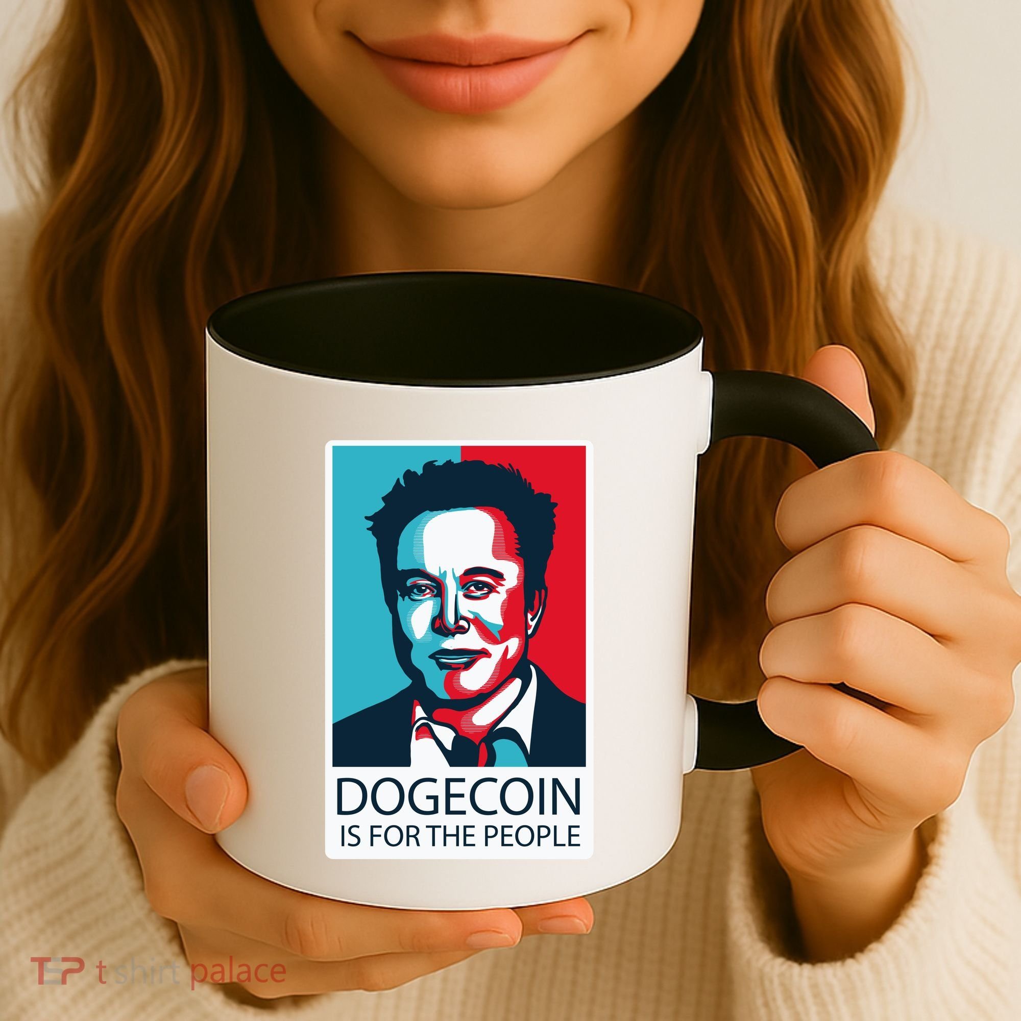 Dogecoin Is For The People Elon Musk Coffee Mug