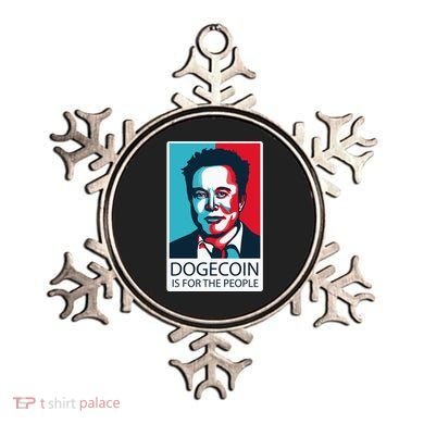 Dogecoin Is For The People Elon Musk Ornament