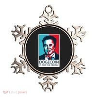 Dogecoin Is For The People Elon Musk Ornament thumb 0