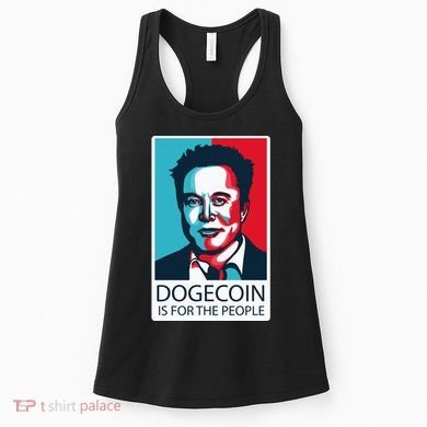 Dogecoin Is For The People Elon Musk Women's Tank Top