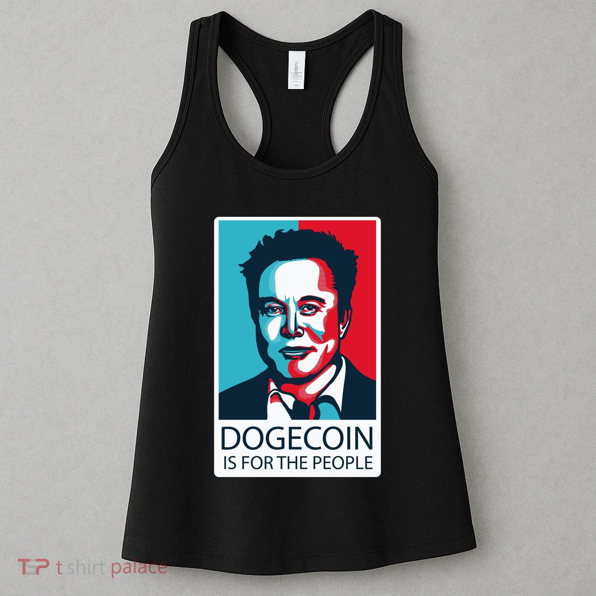 Dogecoin Is For The People Elon Musk Women's Tank Top