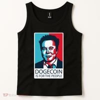 Dogecoin Is For The People Elon Musk Tank Top thumb 2