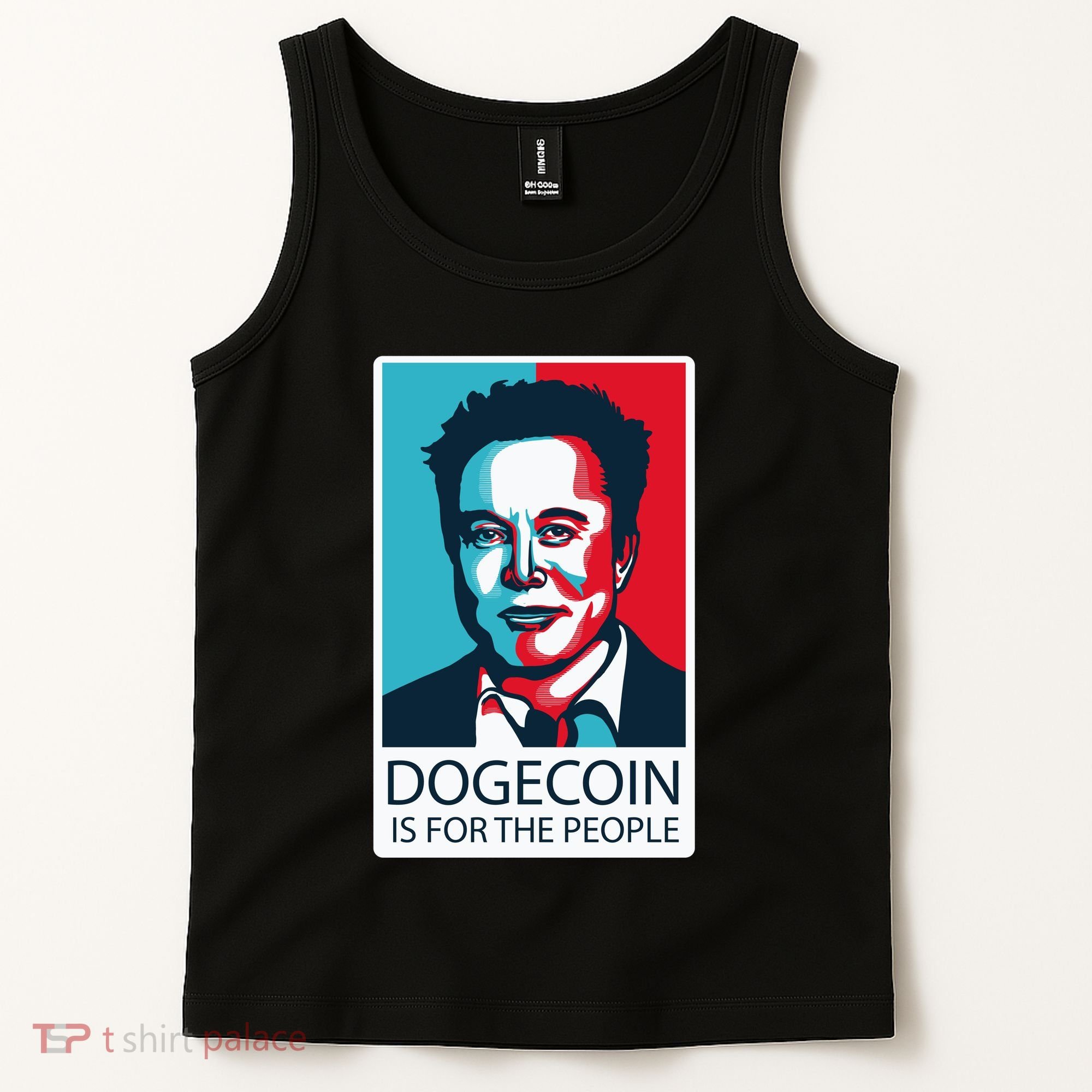 Dogecoin Is For The People Elon Musk Tank Top