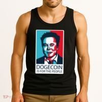 Dogecoin Is For The People Elon Musk Tank Top thumb 3