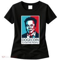 Dogecoin Is For The People Elon Musk Women's T-Shirt thumb 0