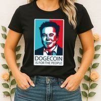 Dogecoin Is For The People Elon Musk Women's T-Shirt thumb 2