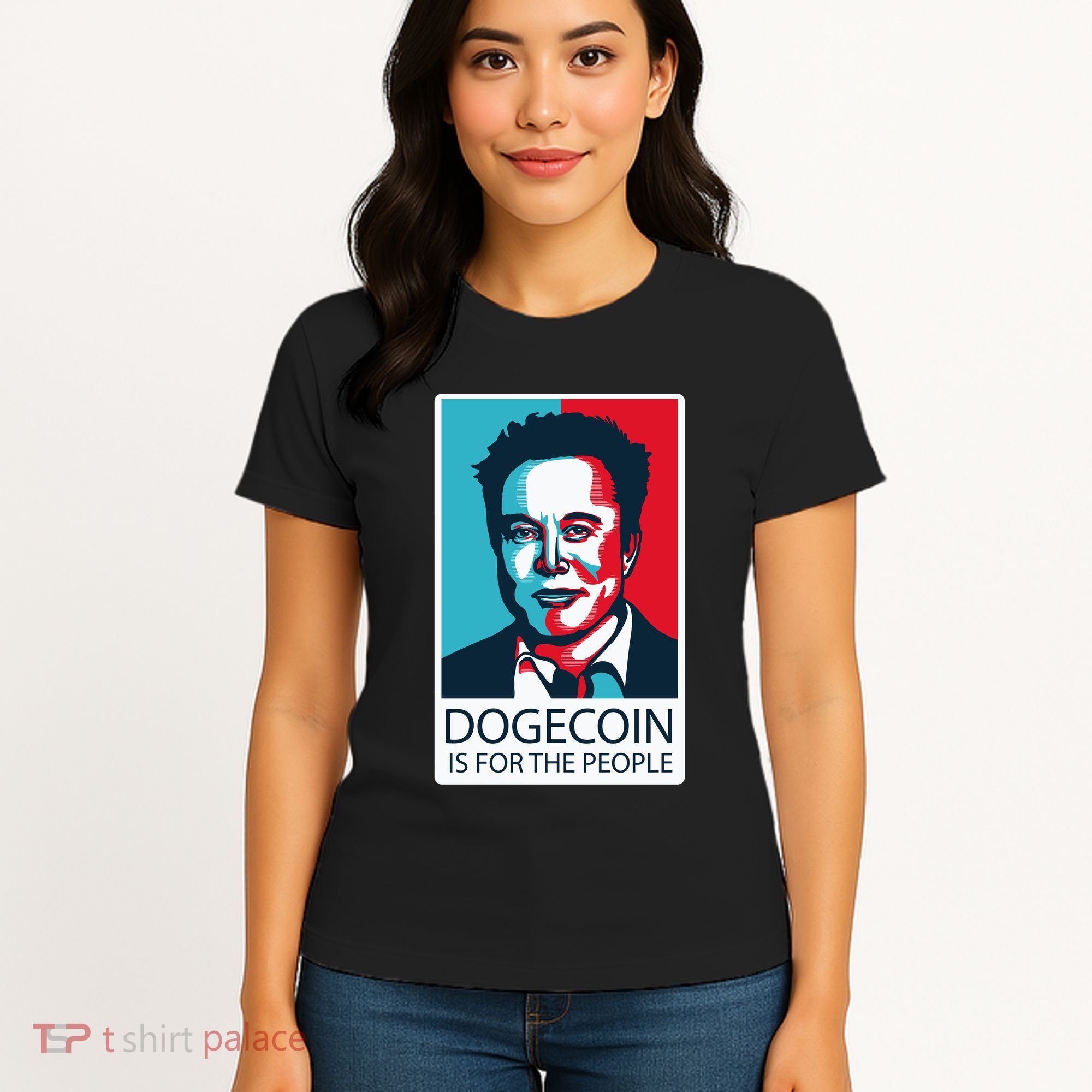 Dogecoin Is For The People Elon Musk Women's T-Shirt