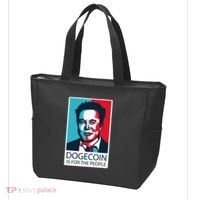 Dogecoin Is For The People Elon Musk Tote Bag thumb 3