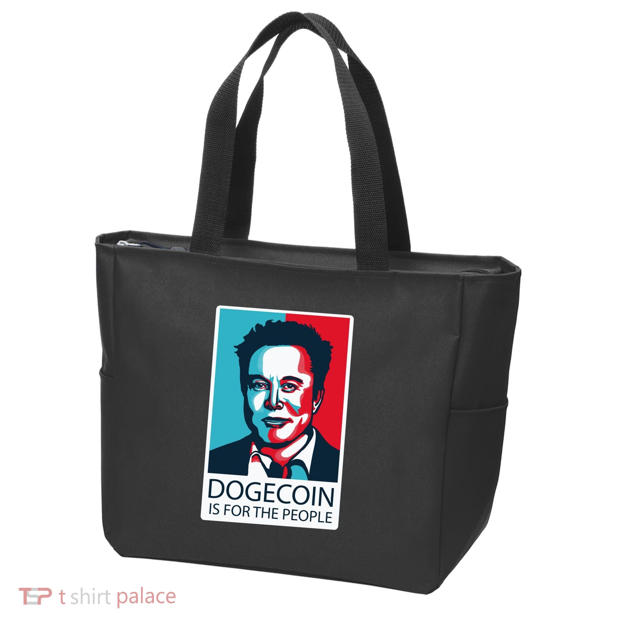 Dogecoin Is For The People Elon Musk Tote Bag