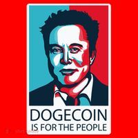 Dogecoin Is For The People Elon Musk Santa Hat thumb 1