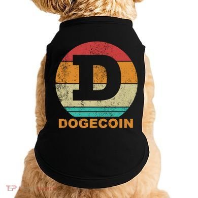 Dogecoin Meme Retro Vintage Style Doggie Tank
