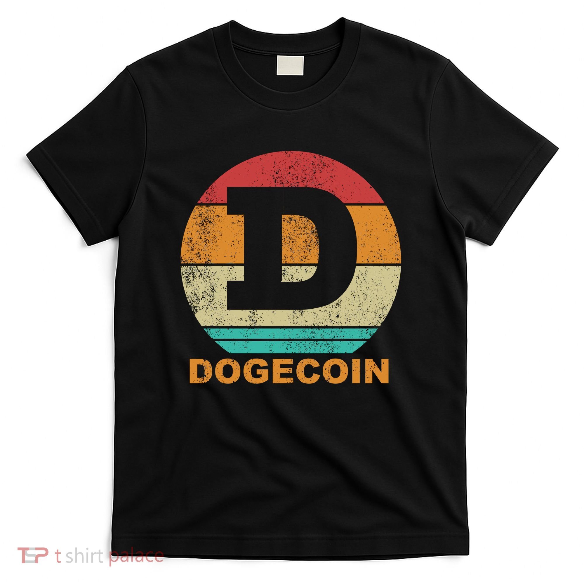 Dogecoin Meme Retro Vintage Style T-Shirt