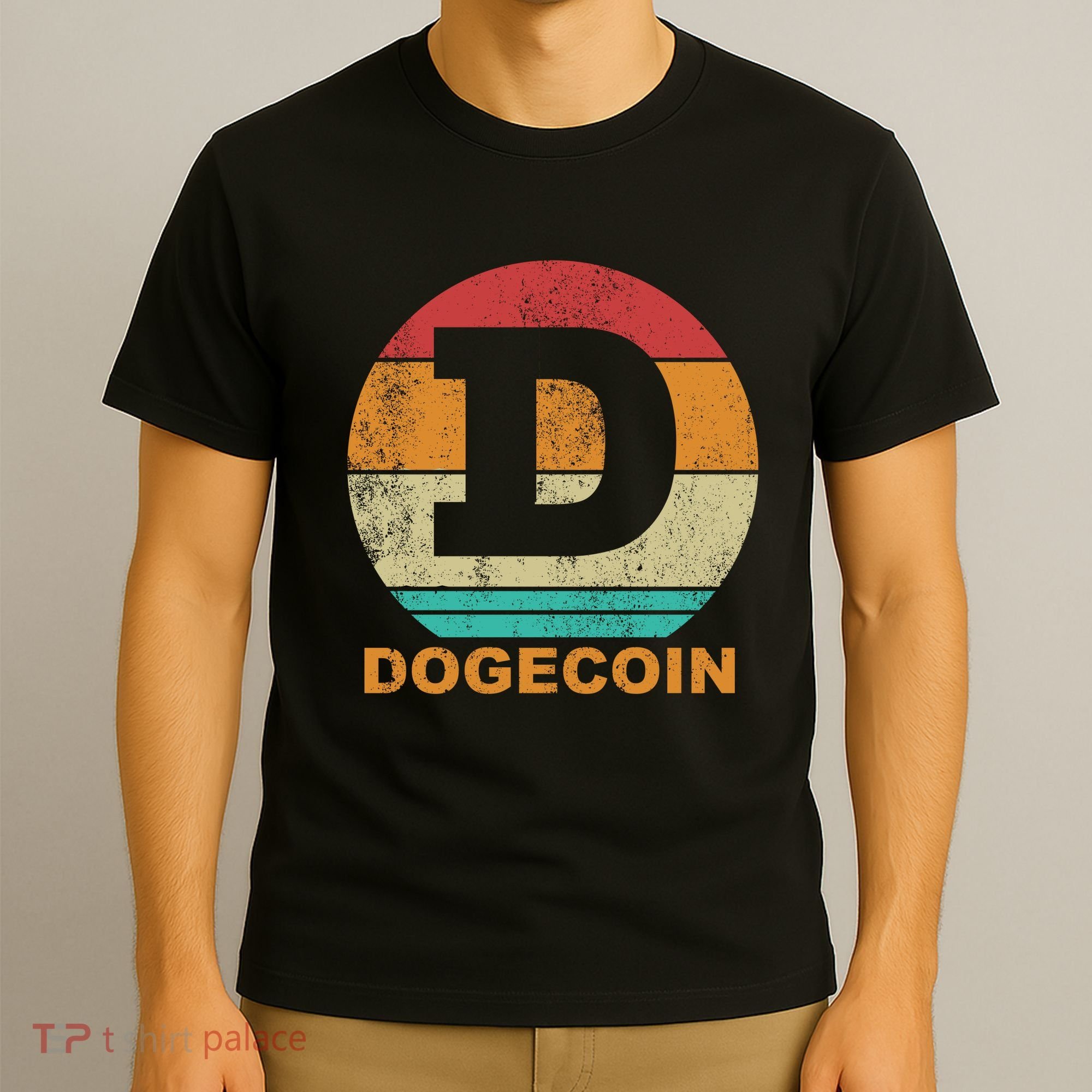 Dogecoin Meme Retro Vintage Style T-Shirt