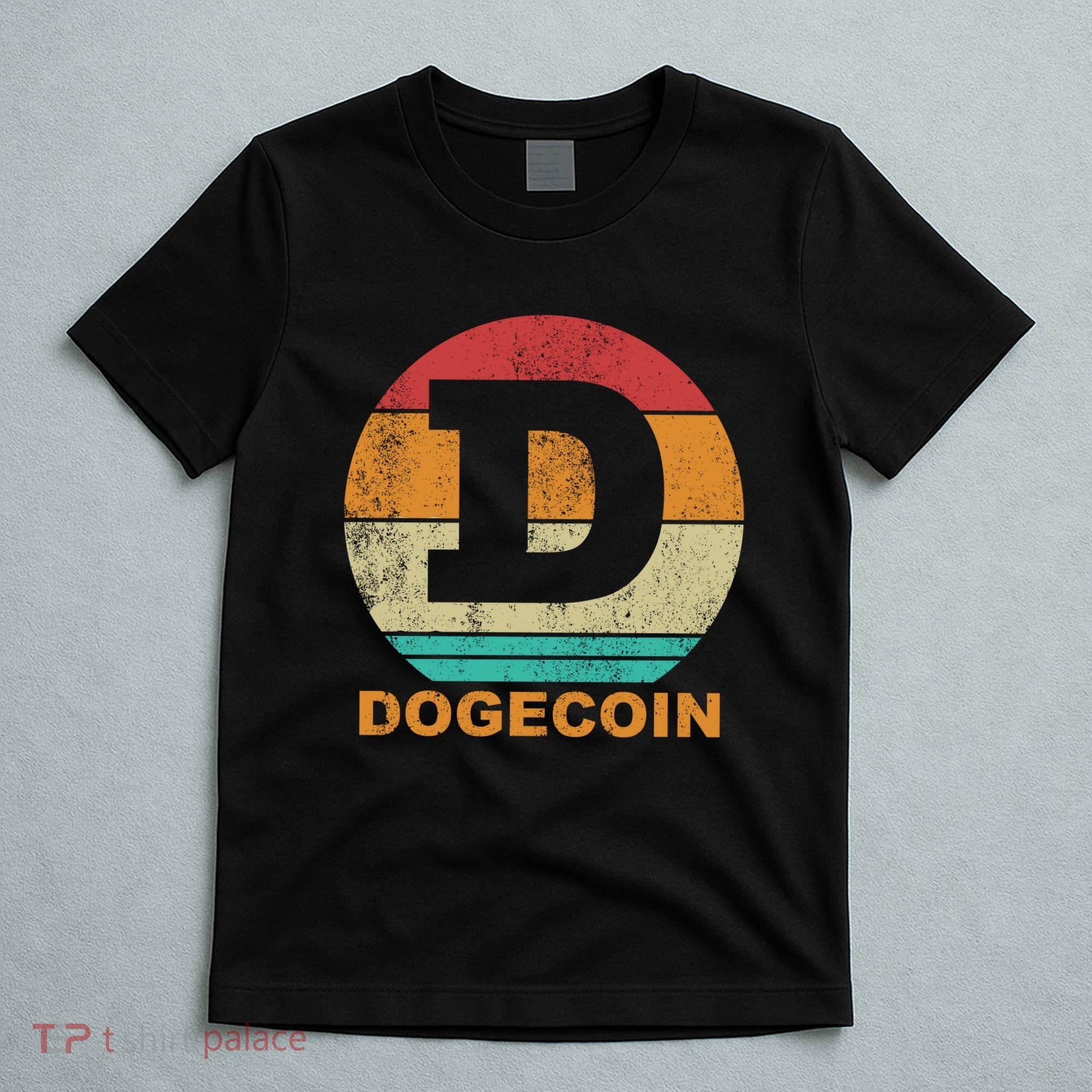 Dogecoin Meme Retro Vintage Style T-Shirt