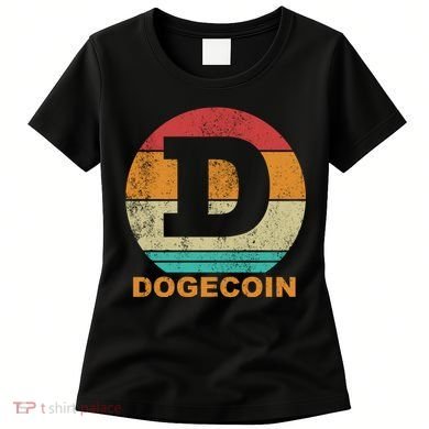Dogecoin Meme Retro Vintage Style Women's T-Shirt