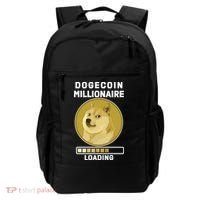 Dogecoin Millionaire Loading Funny Doge Crypto Backpack thumb 0