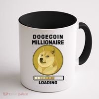 Dogecoin Millionaire Loading Funny Doge Crypto Coffee Mug thumb 1