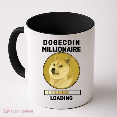 Dogecoin Millionaire Loading Funny Doge Crypto Coffee Mug
