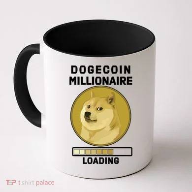Dogecoin Millionaire Loading Funny Doge Crypto Coffee Mug