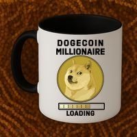Dogecoin Millionaire Loading Funny Doge Crypto Coffee Mug thumb 2