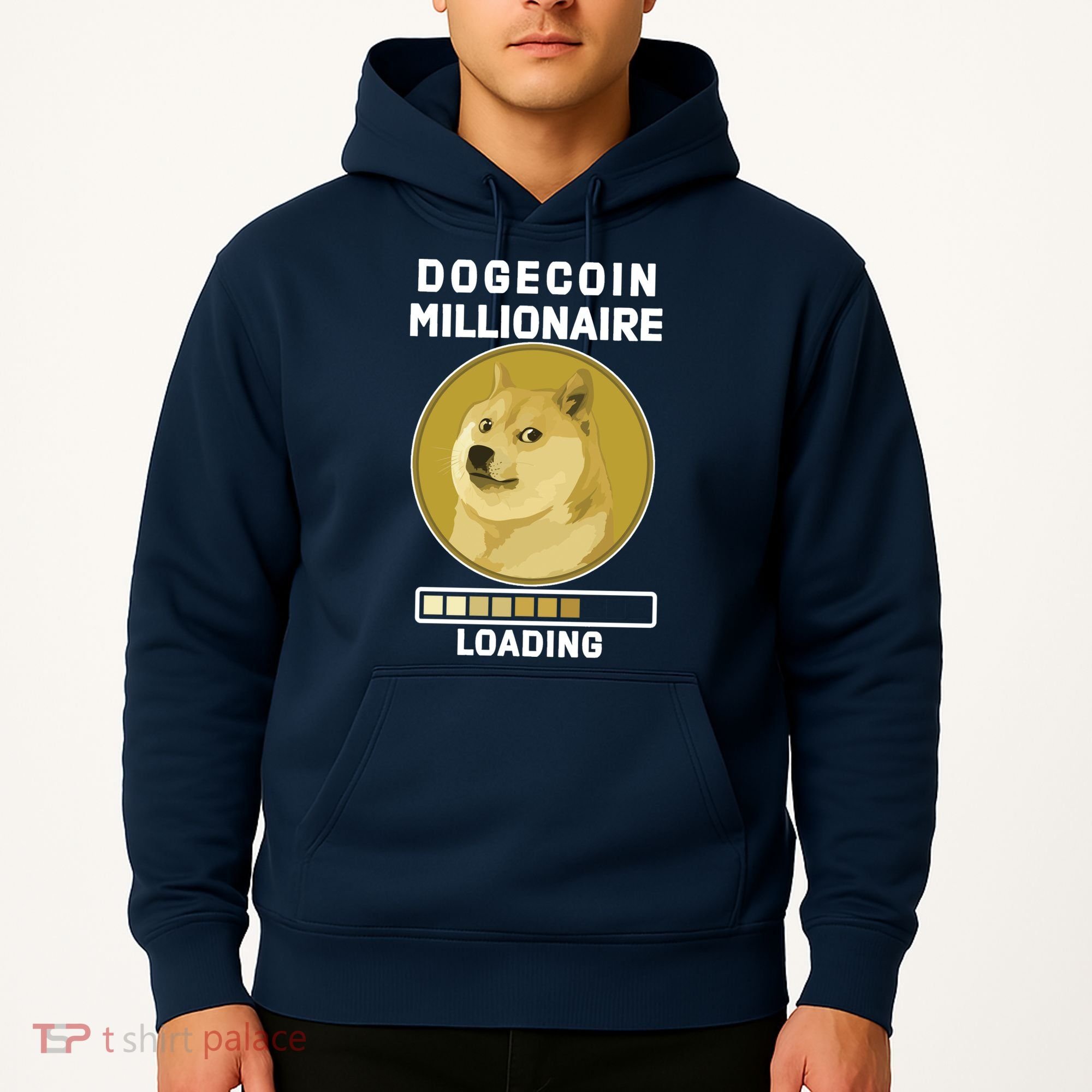 Dogecoin Millionaire Loading Funny Doge Crypto Hoodie