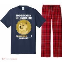 Dogecoin Millionaire Loading Funny Doge Crypto Pajama Set thumb 0