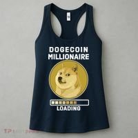 Dogecoin Millionaire Loading Funny Doge Crypto Women's Tank Top thumb 3