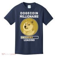Dogecoin Millionaire Loading Funny Doge Crypto Kids T-Shirt thumb 0