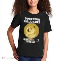 Dogecoin Millionaire Loading Funny Doge Crypto Kids T-Shirt thumb 2