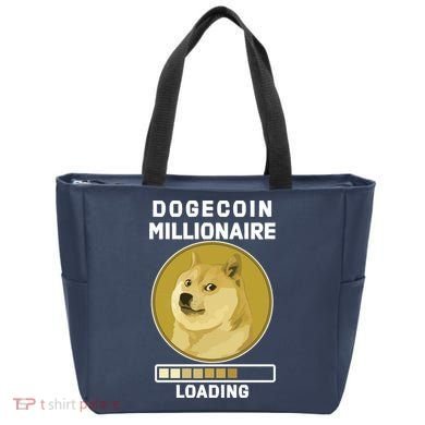 Dogecoin Millionaire Loading Funny Doge Crypto Tote Bag