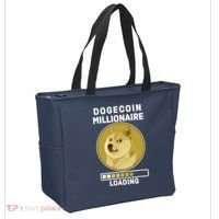 Dogecoin Millionaire Loading Funny Doge Crypto Tote Bag thumb 2