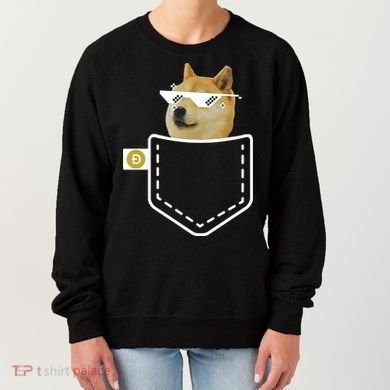 Dogecoin Pocket Doge Coin Women's Sweatshirt