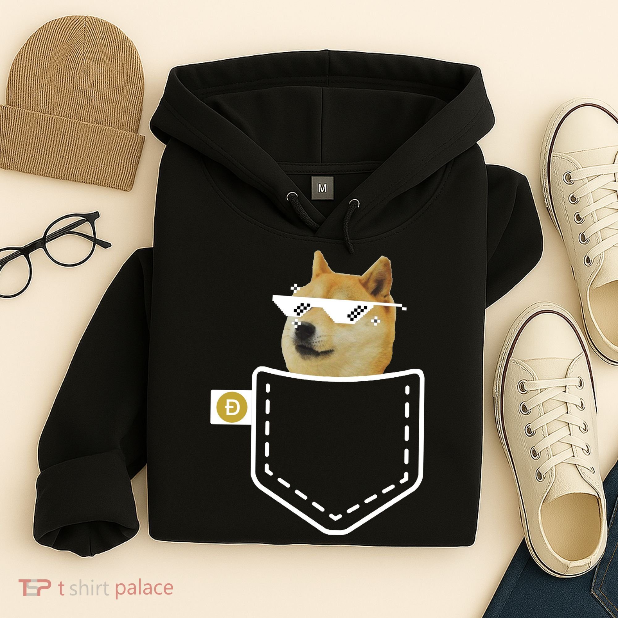 Dogecoin Pocket Doge Coin Hoodie