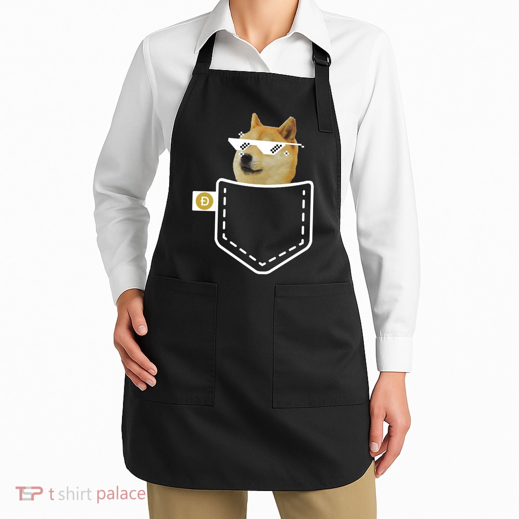 Dogecoin Pocket Doge Coin Apron