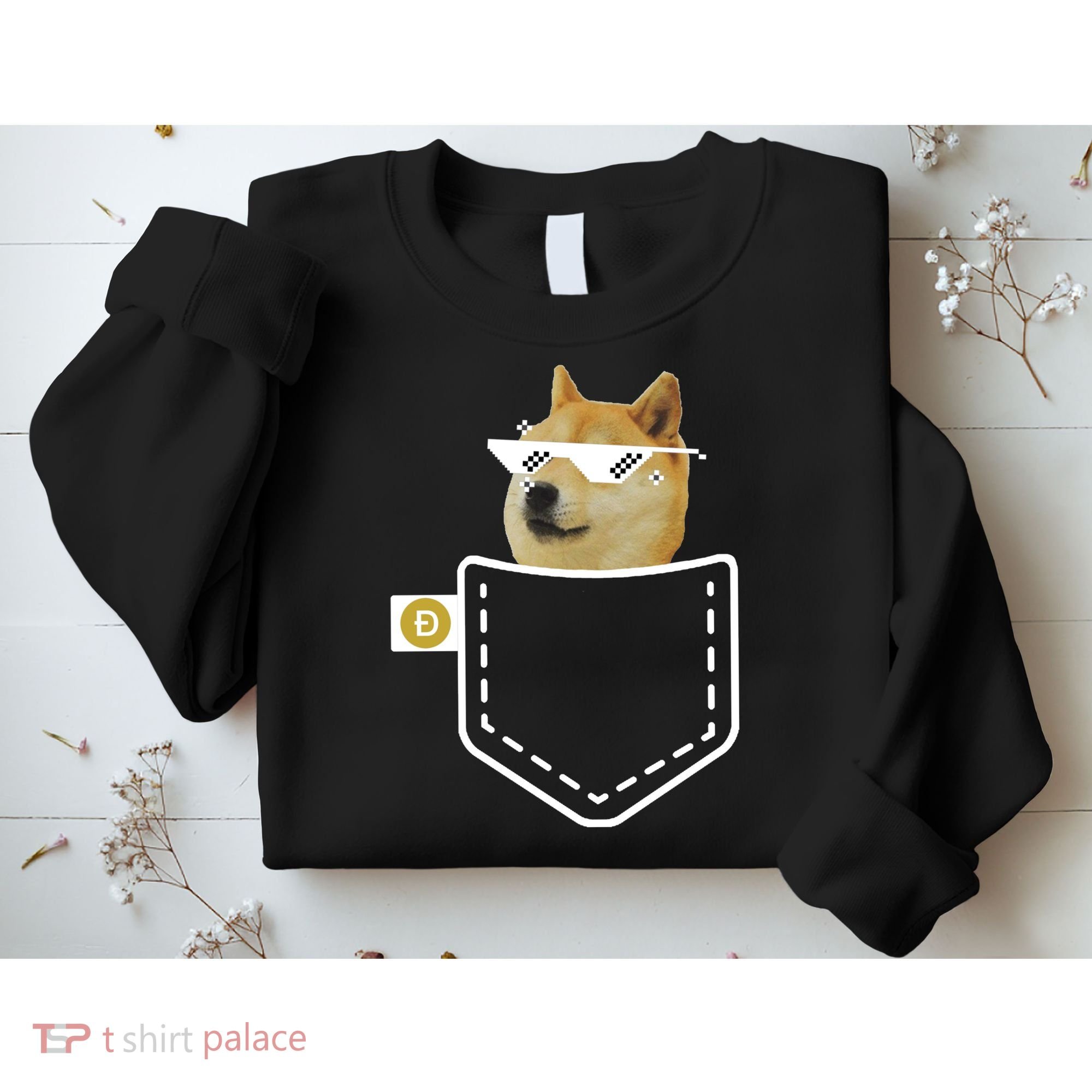 Dogecoin Pocket Doge Coin Sweatshirt