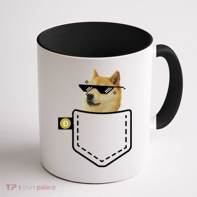 Dogecoin Pocket Doge Coin Coffee Mug back