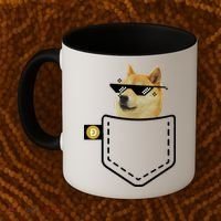 Dogecoin Pocket Doge Coin Coffee Mug thumb 2