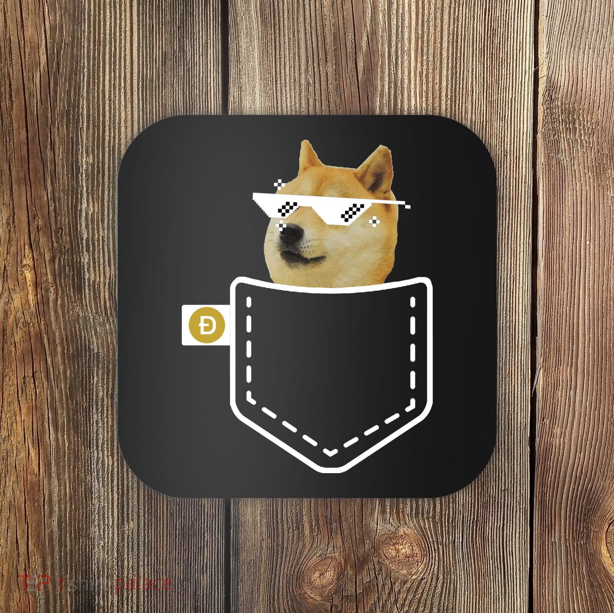Dogecoin Pocket Doge Coin Coaster