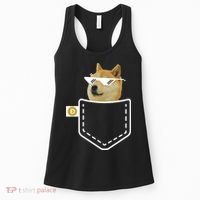 Dogecoin Pocket Doge Coin Women's Tank Top thumb 0