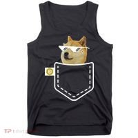 Dogecoin Pocket Doge Coin Tank Top thumb 0
